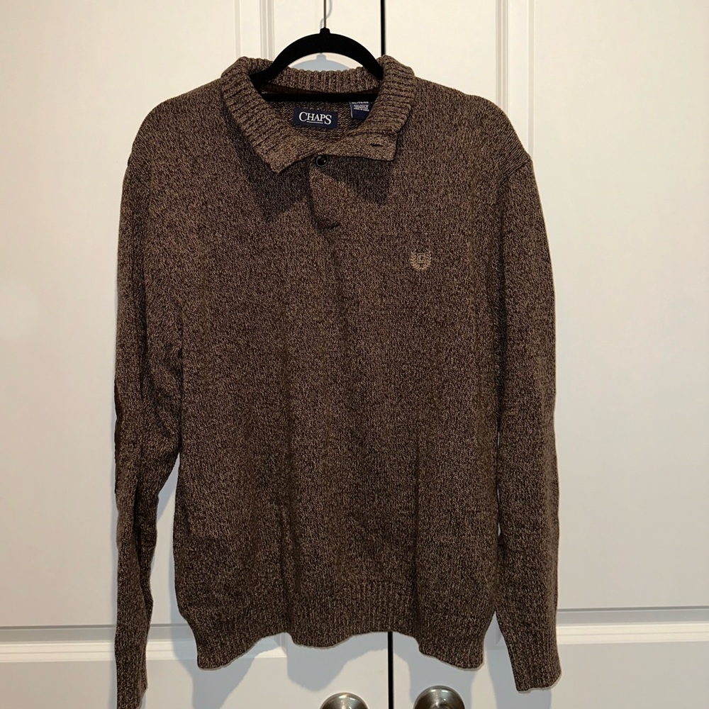 Chaps button pullover sweater